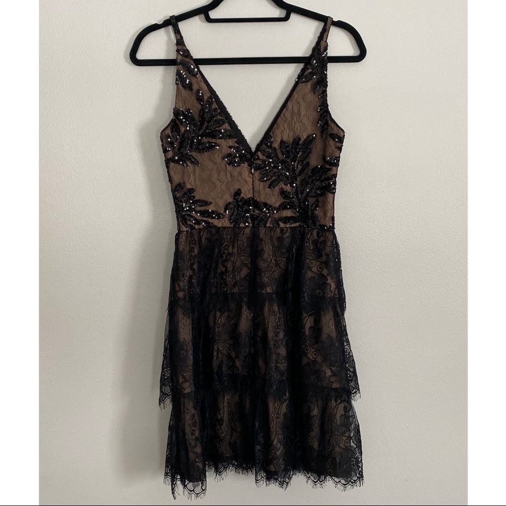 Black lace Dress The Population dress - Picture 4 of 4